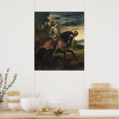 Equestrian Portrait of Charles V ポスター (キッチン)