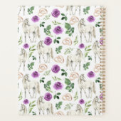 Equestrian Purple Floral Wedding Planner プランナー手帳 (裏面)