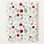 Equestrian Red Floral Wedding Planner プランナー手帳 (裏面)