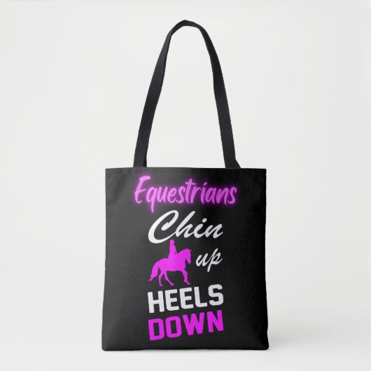 Equestrian Riding Quotes トートバッグ (正面)