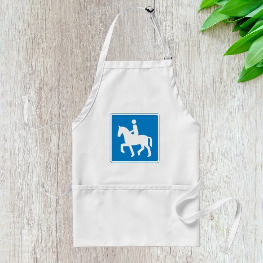 Equestrian Route Symbol Horse Riding Sign スタンダードエプロン