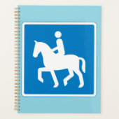 Equestrian Route Symbol Horse Riding Sign プランナー手帳 (正面)