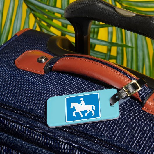 Equestrian Route Symbol Horse Riding Sign ラゲッジタグ