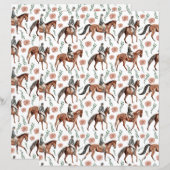 Equestrian Scrapbook Paper (正面/裏面)