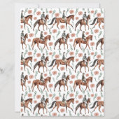 Equestrian Scrapbook Paper (裏面)