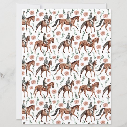 Equestrian Scrapbook Paper (正面)