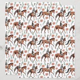 Equestrian Scrapbook Paper