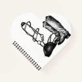 Equestrian Spiral Notebook Unlined Sketchbook  ノートブック (正面)