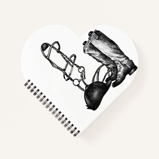 Equestrian Spiral Notebook Unlined Sketchbook  ノートブック (正面)