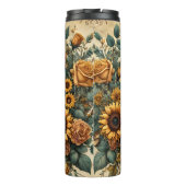 Equestrian Sunflower Rustic Floral Beauty タンブラー (裏面)