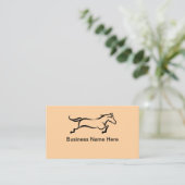 Equestrian Theme Horse Business or Services 名刺 (スタンド正面)