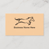 Equestrian Theme Horse Business or Services 名刺 (正面)