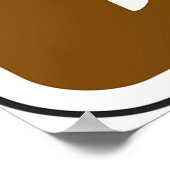 Equestrian Trail Riding Horse Silhouette Icon ポスター (角)