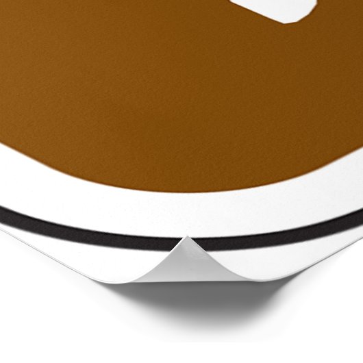 Equestrian Trail Riding Horse Silhouette Icon ポスター (角)