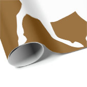 Equestrian Trail Riding Horse Silhouette Icon ラッピングペーパー (ロールコーナー)