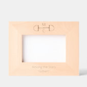 Equestrian Two Letter Snaffle Bit Monogram  レーザー彫刻フレーム (正面)