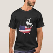 Equestrian Vaulting US Flag Tシャツ (正面)