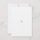 Equestrian Wedding Details Card with Horse Crest  出欠カード (裏面)