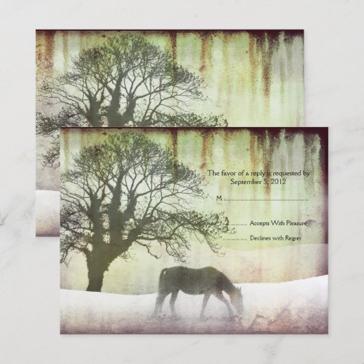Equestrian Weding RSVP (正面/裏面)