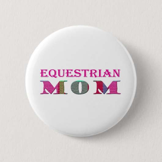 EquestrianMom 缶バッジ (正面)