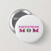 EquestrianMom 缶バッジ (正面&裏面)
