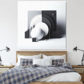 Equilibrium of Silent Geometry キャンバスプリント (インサイチュ (寝室))