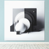 Equilibrium of Silent Geometry キャンバスプリント (インサイチュ (ウッドフロア))