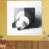 Equilibrium of Silent Geometry キャンバスプリント (インサイチュ (リビング))