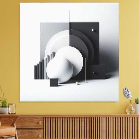 Equilibrium of Silent Geometry キャンバスプリント (インサイチュ (リビング))
