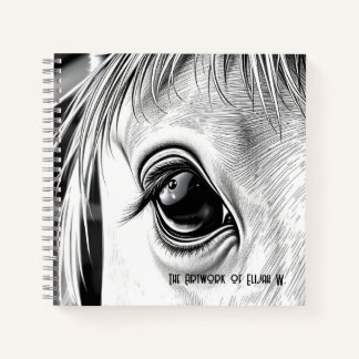 Equine Gaze  - Spiral Sketch Book ノートブック