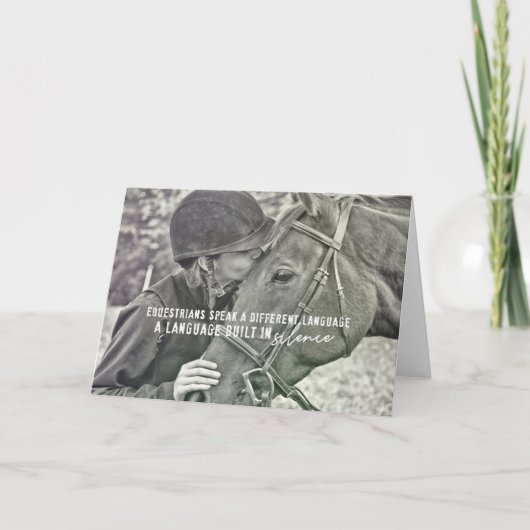EQUINE PACT グリーティングカード サンキューカード (正面)