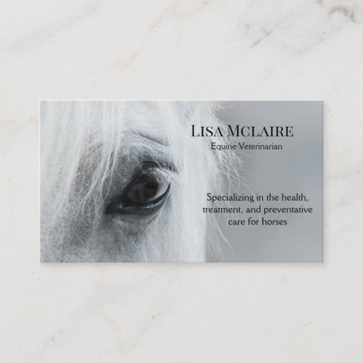 Equine Professionals Personalize Business Cards 名刺 (正面)
