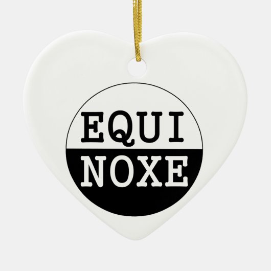 équinoxe noir et blanc セラミックオーナメント (正面)