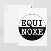 équinoxe noir et blanc ポストカード (正面/裏面)
