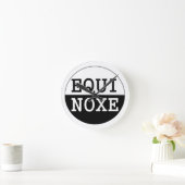 équinoxe noir et blanc ラウンド壁時計 (ホーム)