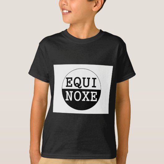équinoxe noir et blanc tシャツ (正面)