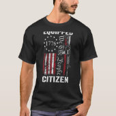 Equipped Citizen - Pro Gun 2nd Amendment AR15 Guns Tシャツ (正面)
