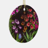 Equitant Oncidium Tolumniaの蘭のオーナメント セラミックオーナメント (右)