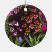 Equitant Oncidium Tolumniaの蘭のオーナメント セラミックオーナメント (裏面)