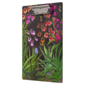 Equitant Oncidium Tolumniaの蘭の花柄のクリップボード クリップボード (左)