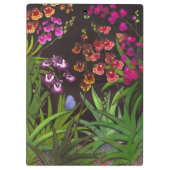 Equitant Oncidium Tolumniaの蘭の花柄のクリップボード クリップボード (裏面)