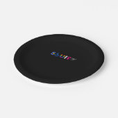 _EQUITY_平等な権利LGBTQ同盟国の結束プライドフェミン ペーパープレート (アングル)