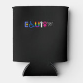 _EQUITY_平等な権利LGBTQ同盟国の結束プライドフェミン 缶クーラー (正面)