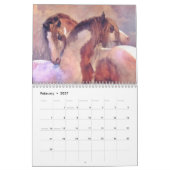 Equusのカレンダーの精神 カレンダー (2月 2027)