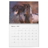 Equusの自然のままの馬のカレンダー カレンダー (2月 2027)