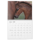 Equusカレンダーのハート カレンダー (3月 2027)