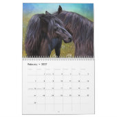 Equusカレンダーのハート カレンダー (2月 2027)