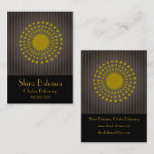 Eqyptian日が差すこととストライプ名刺 名刺 (正面/裏面)