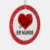 ERのナースのクリスマスのギフトのオーナメント セラミックオーナメント (右)