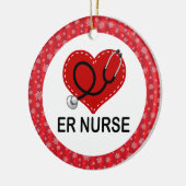 ERのナースのクリスマスのギフトのオーナメント セラミックオーナメント (左)